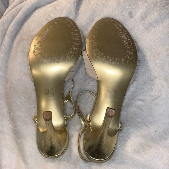 Charles by Charles David Strappy Gold Sandals - Picture 7 of 9